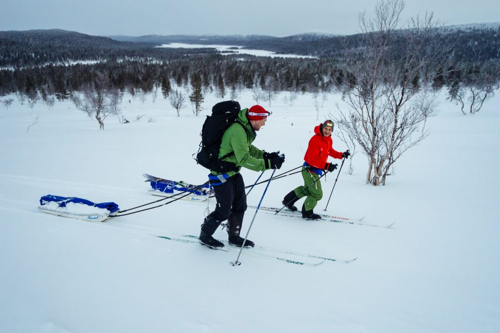 Erämaahiihto, hiihto, cross-country skiing